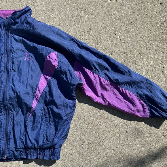 Vintage 80s Asics Windbreaker jacket - Picture 3 of 11